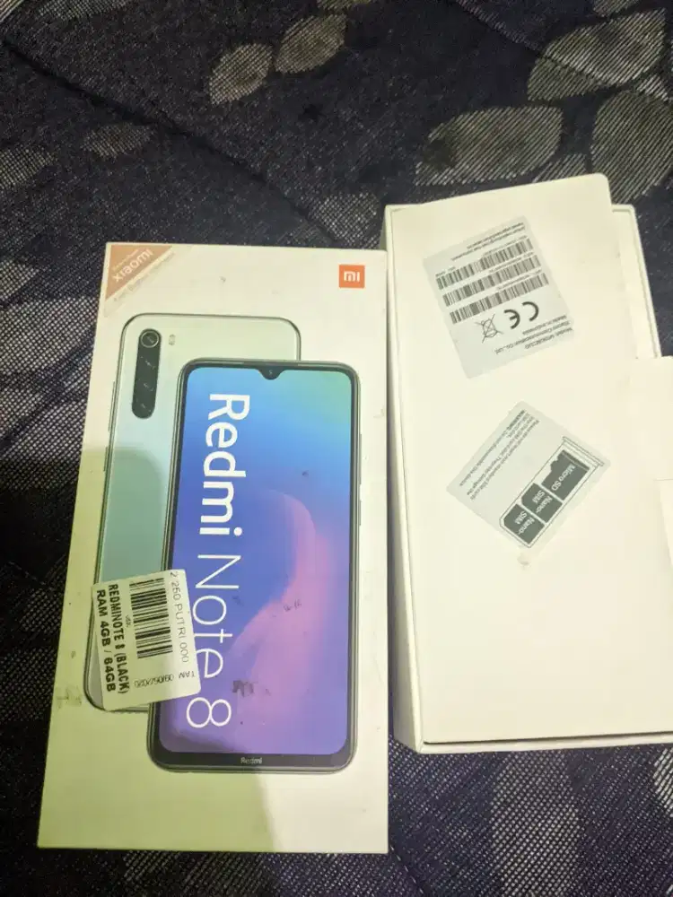 Redmi note 8 warna hitam 4/64 gb