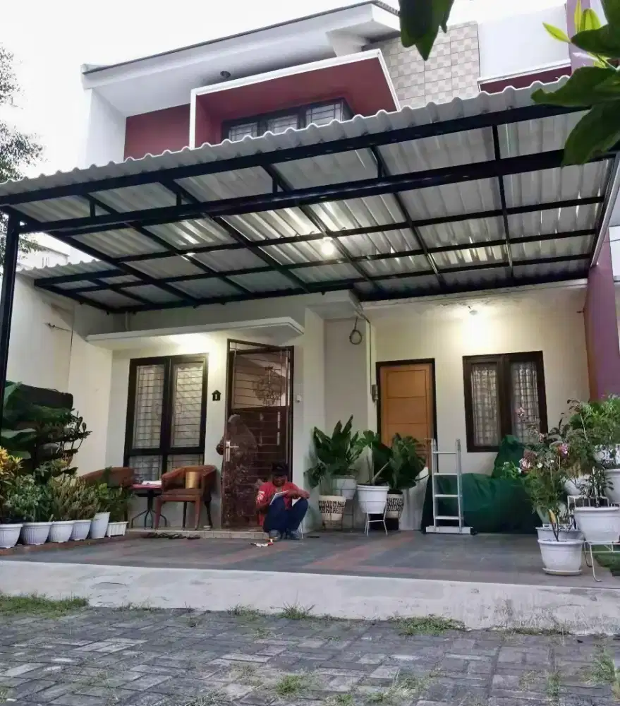 Kanopi baja ringan atap alderon double layer