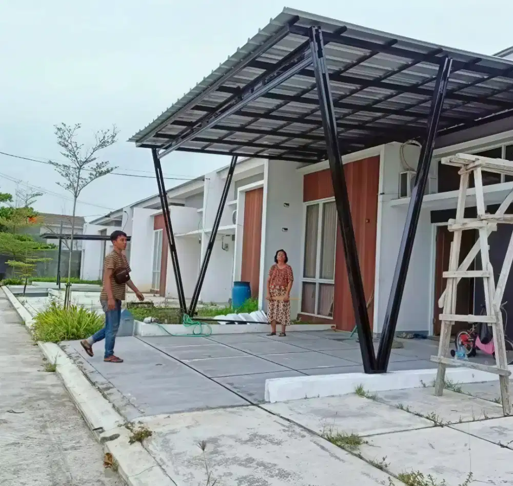 Kanopi baja ringan dan garasi