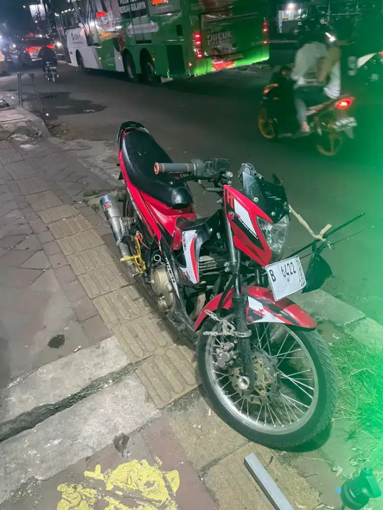 Satria Fu tahun 2013 lengkap pajak kaleng pules