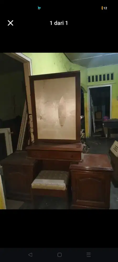 meja rias tempahan siap pakai