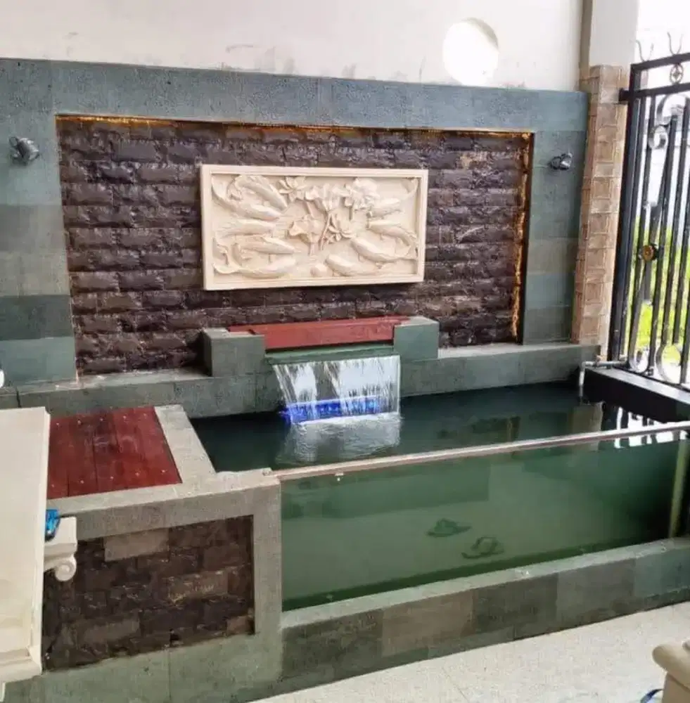 Pembuwatan taman dan kolam koi
