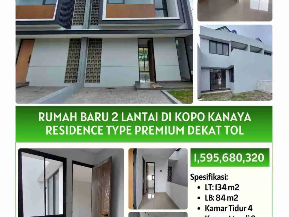 Dijual rumah baru 2 lantai di Kopo Kanaya residence