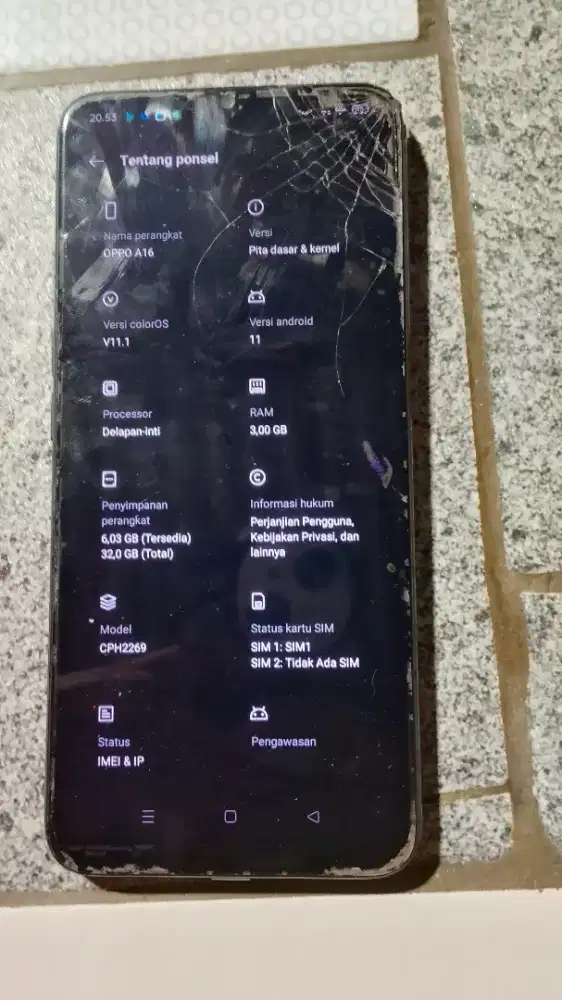 Oppo A16 Ram 3/32Gb