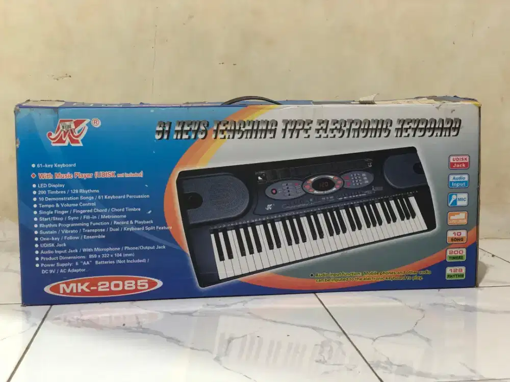 Keyboard Musik Elektrik MK-2085 61 Key Bekas Normal Lengkap Box