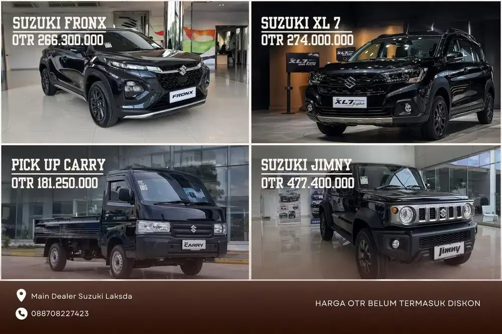 XL 7, Fronx, Jimny, Spresso & Carry pick up