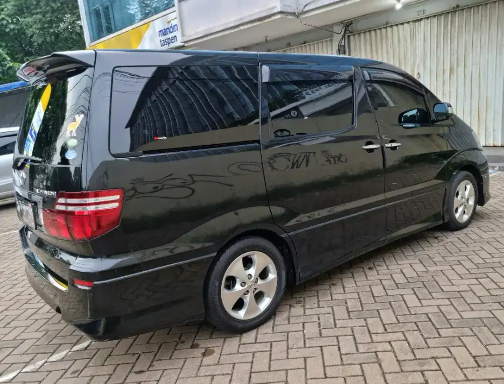 Toyota Alphard 2.4 ASG AT CBU 2006 Hitam Istimewa Sekali Sgt Terawat