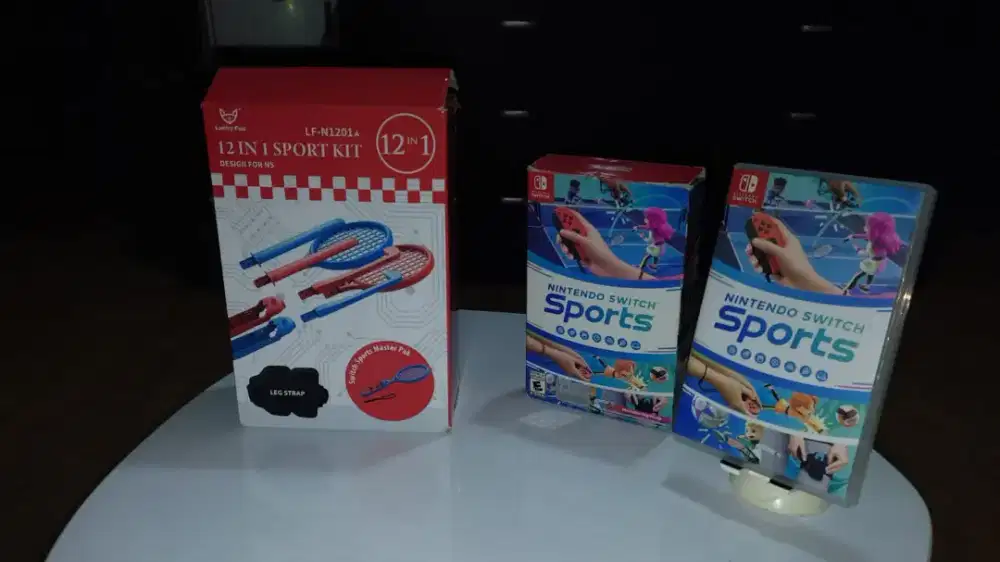 Nintendo switch sports + lengkap dengan peralatannya