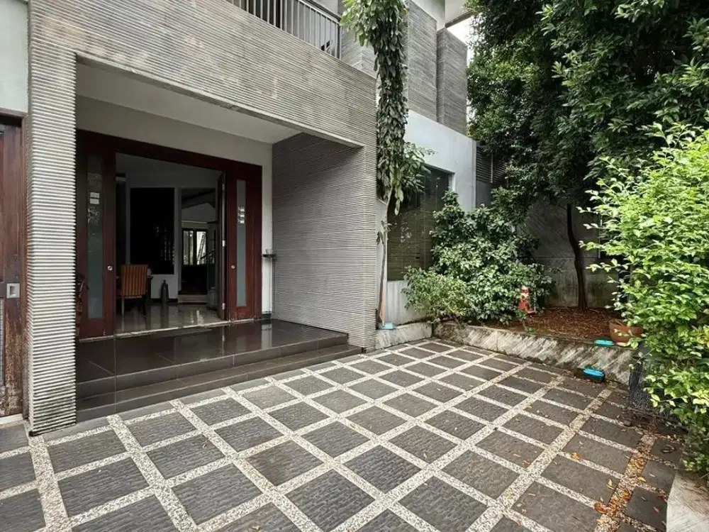 Rumah Modern Tropical Mewah di Pondok Indah Jakarta Selatan | LT 394 m² | 5 KT | Jalan Lebar