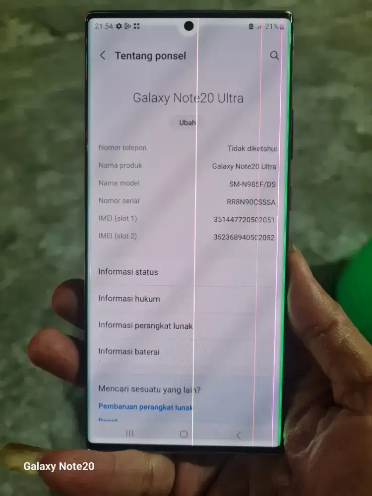 Samsung Note 20 ultra dual sein 8/256