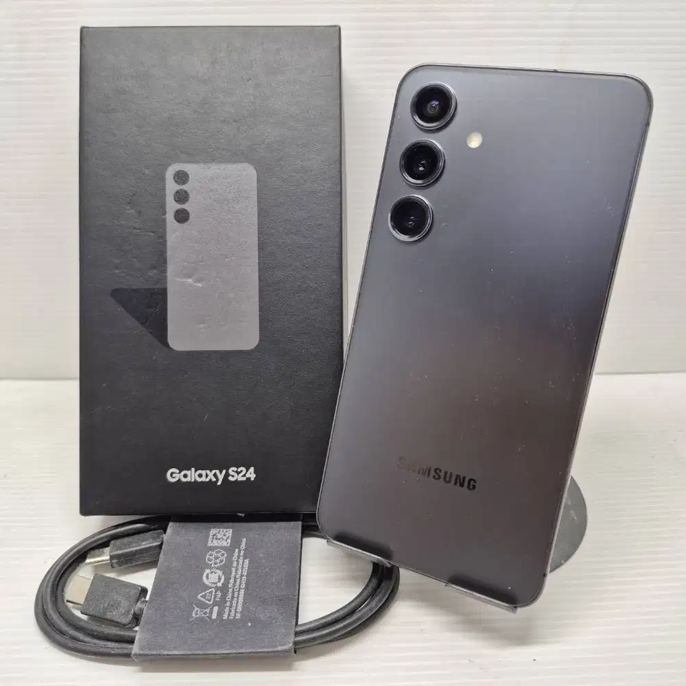 RARE 512GB  SAMSUNG GALAXY S24 5G 8/512 ONYX BLACK FULLSET  EX SEIN NO