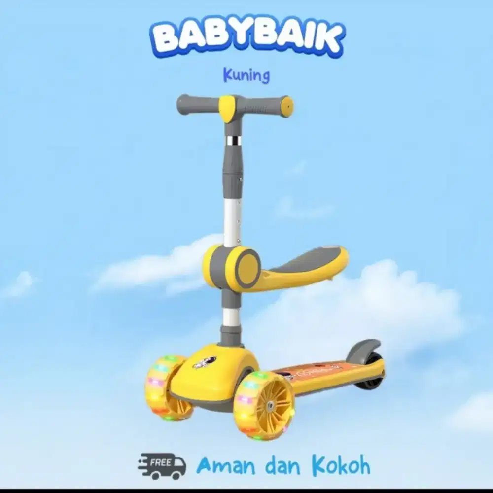 Skuter anak warna kuning