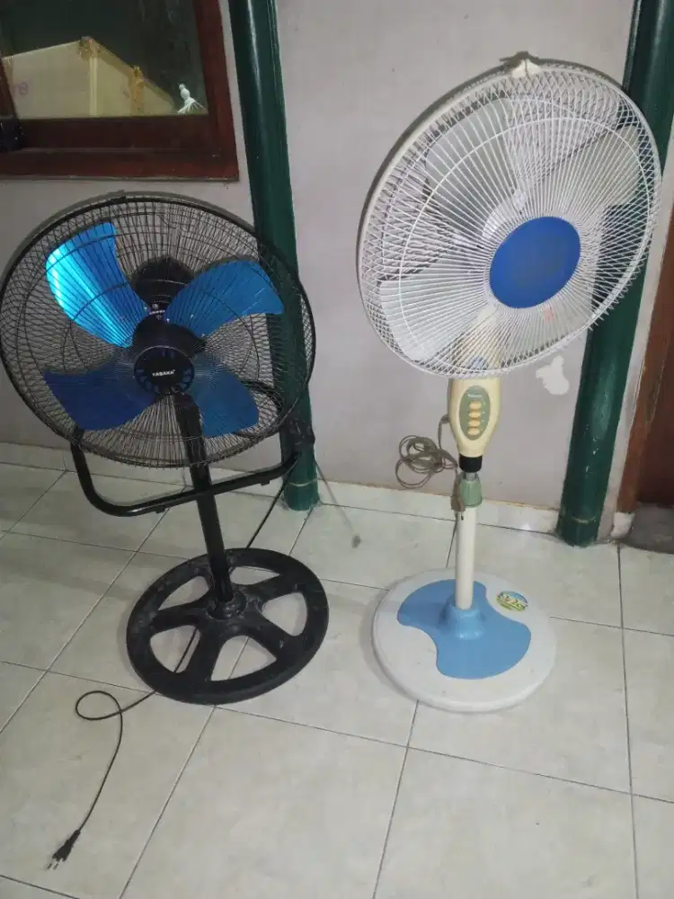 Kipas angin diri 16inc 2unit normal borong aj Rp.225rb net