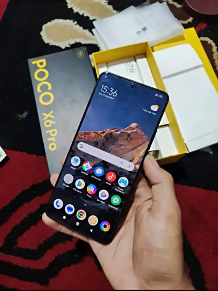 POCO X6 PRO 5G 12/512 GB hitam FULLSET ORI