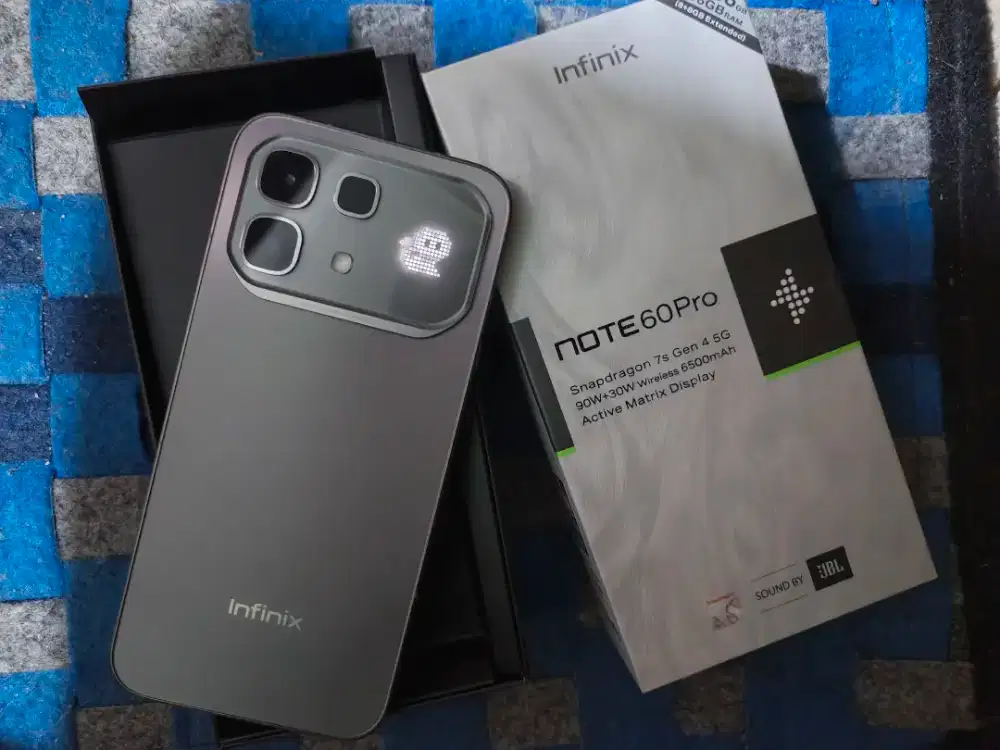 Infinix Note 60 Pro 5G Ram 8/256gb Lengkap mulus seminggu pakai