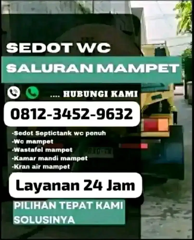 Sedot wc dan saluran mampet