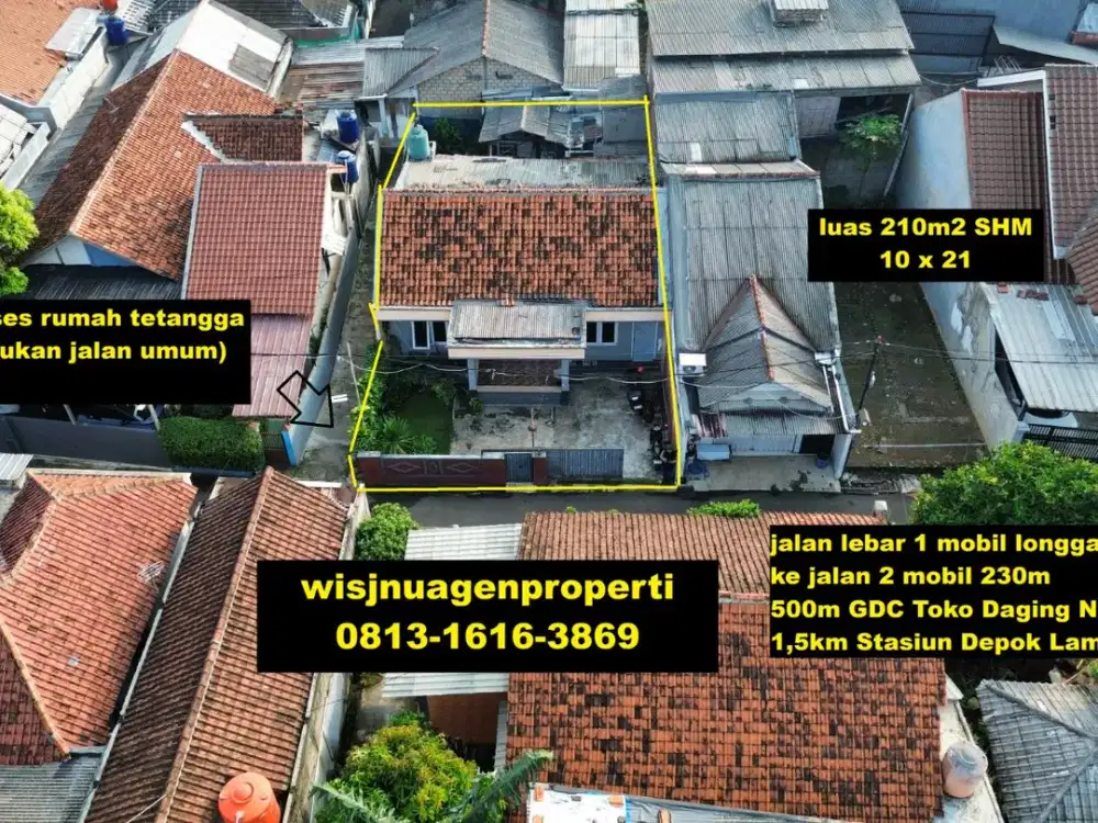 Rumah Asri dekat GDC dan Stasiun Depok Lama
