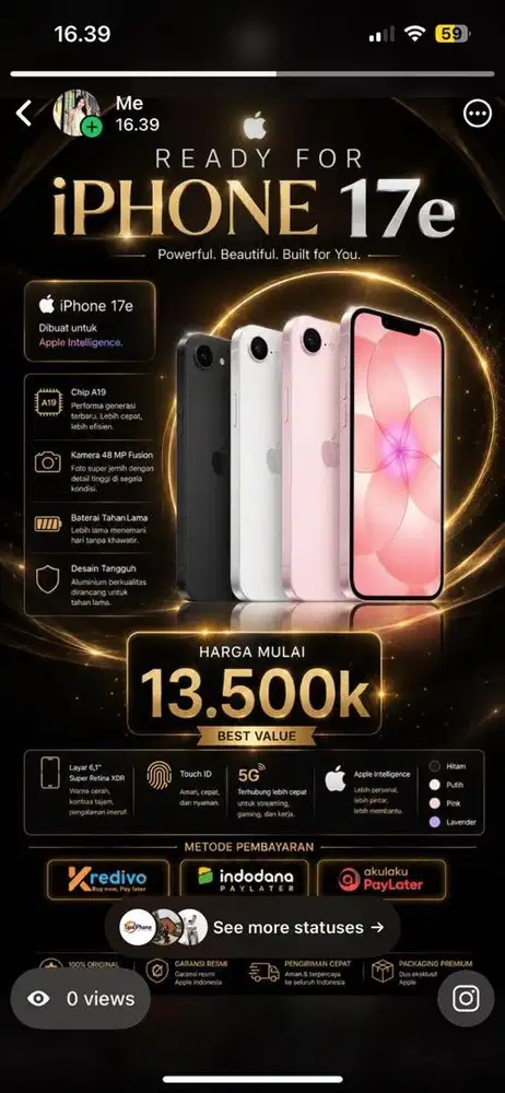 Iphone 17e segel