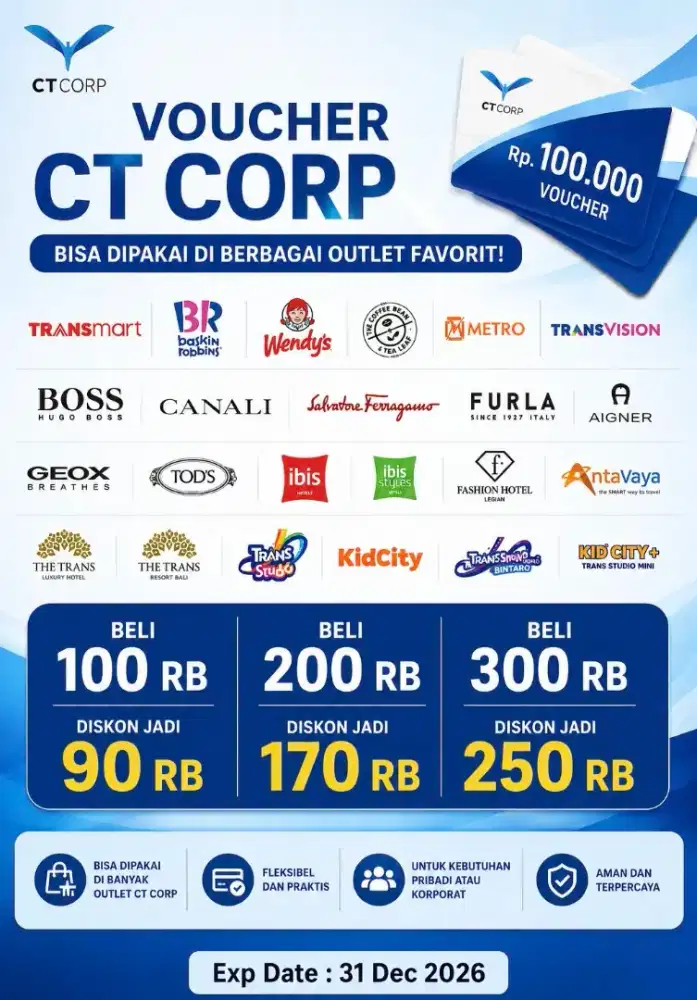 Jual Voucher CT Corp