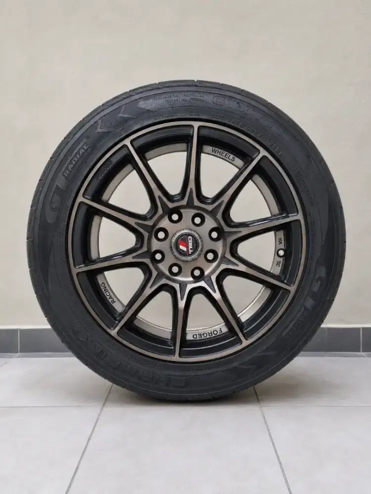 Velg Racing R15 dan Ban Champiro GTX Pro 195 50 R15 Agya Ayla Yaris