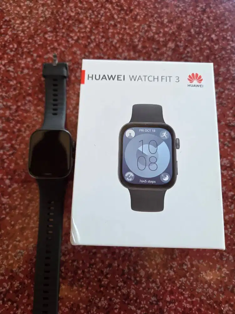 Huawei Watch FIT 3 Hitam Smartwatch Bekas Second