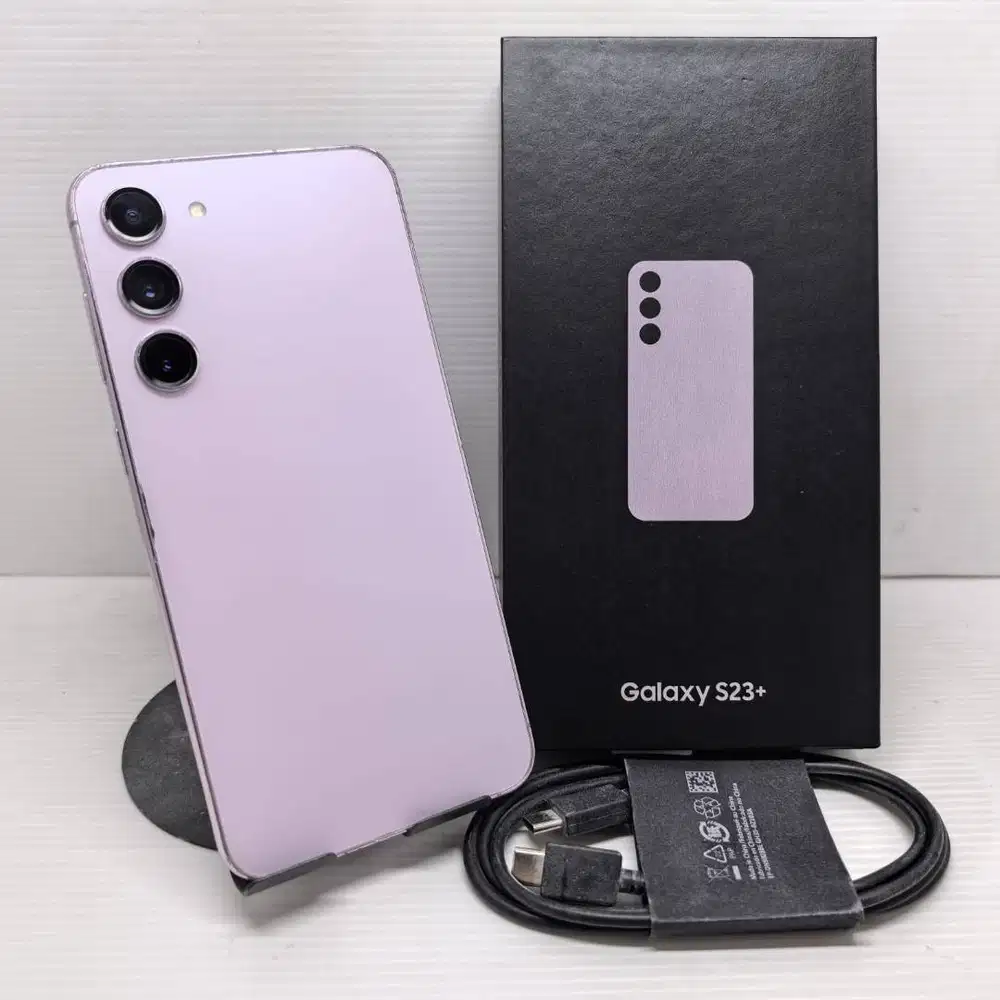 LENGKAP SAMSUNG GALAXY S23 PLUS 5G 8/256 LAVENDER RESMI  SEIN