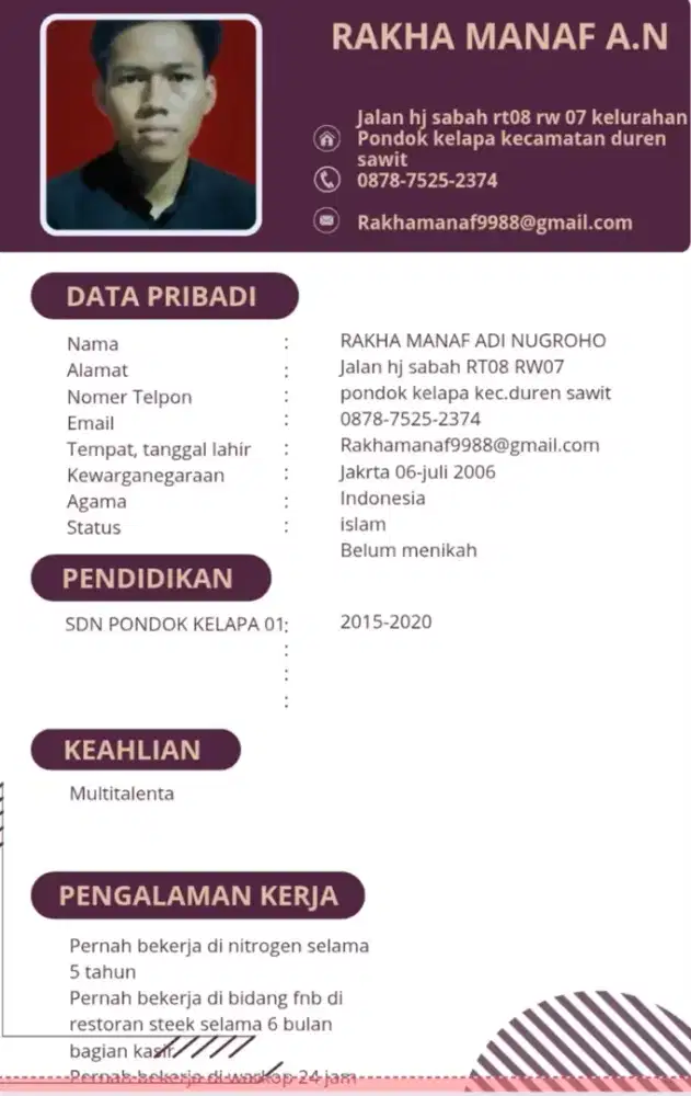 Imfo lowongan pekerjaan