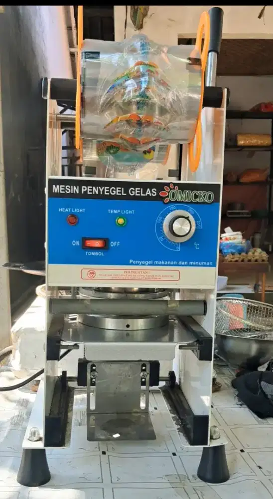 Mesin cup sealer Omicko pemakaian 6 bulan
