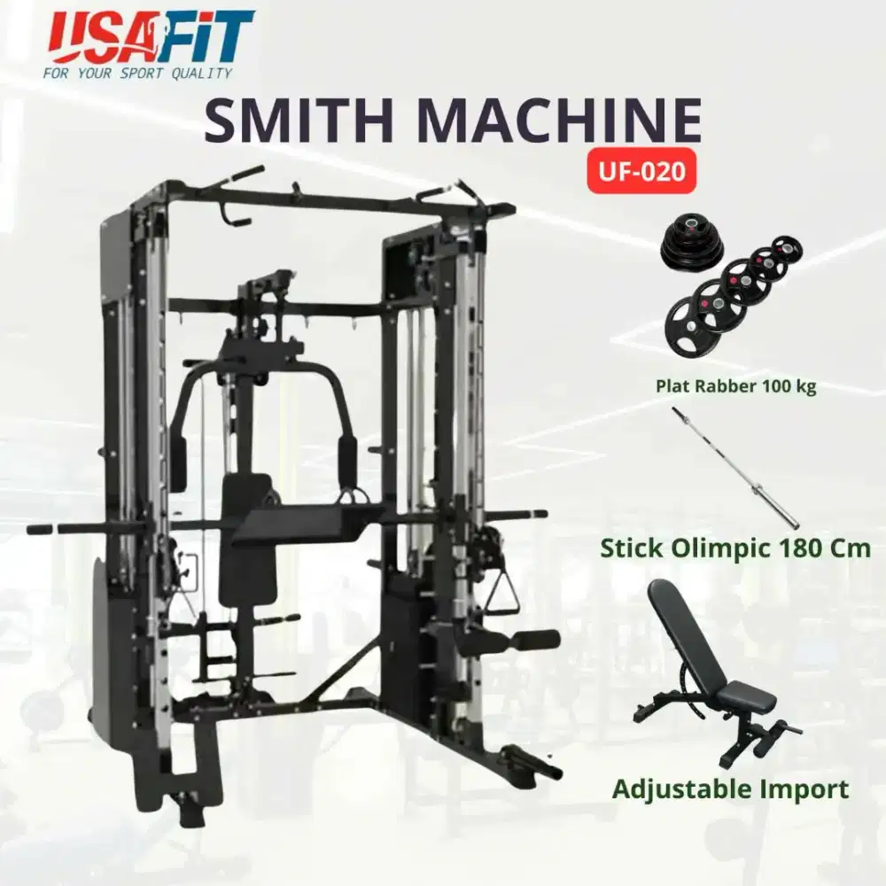 Alat Gym Pribadi Smith Machine MultiFungsi