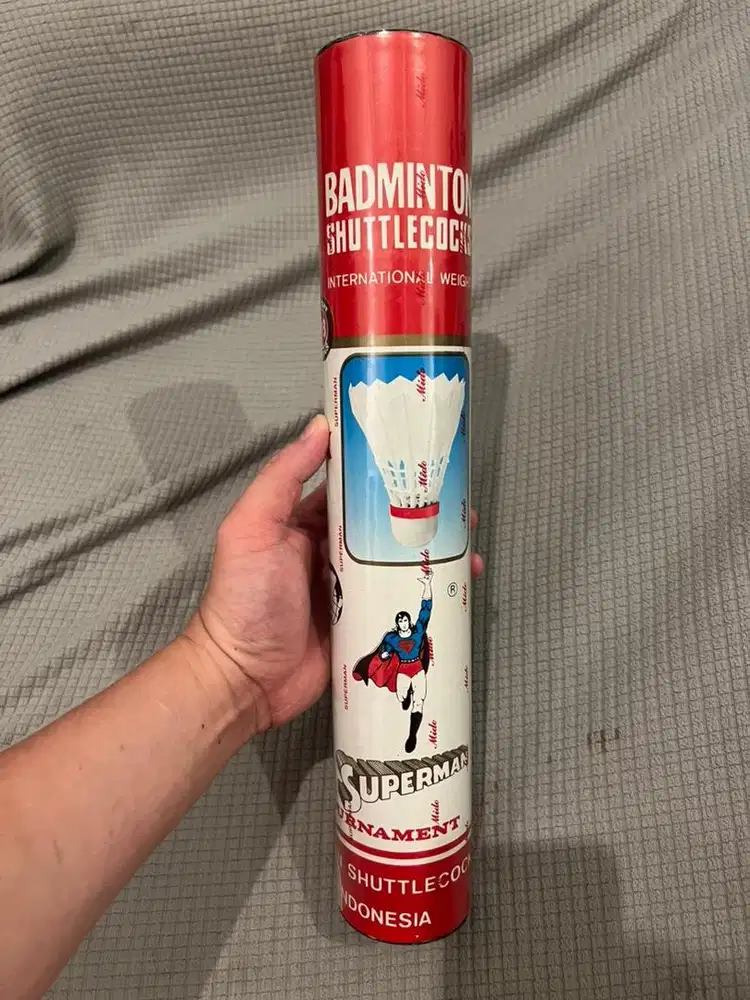 Shuttlecock Superman Tournament Vintage Original Merah Indonesia