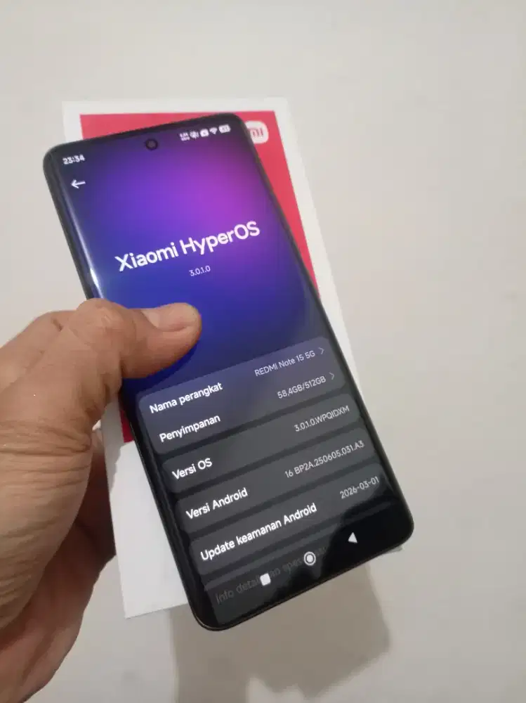 REDMI NOTE  15  5G  12/512  FULLSET  LIKE NEW