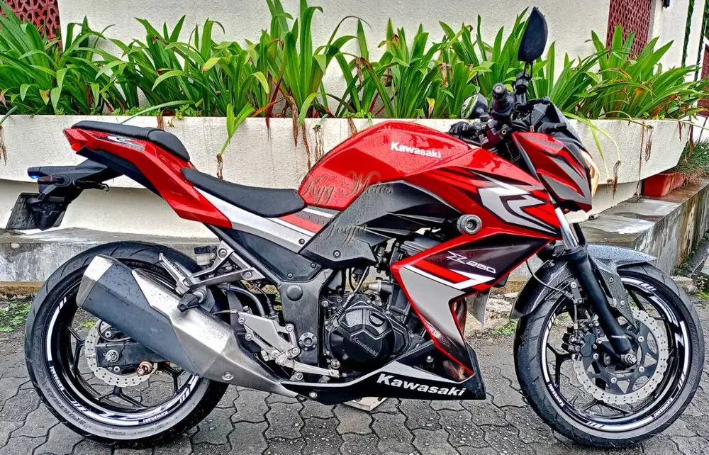 Kawasaki Ninja Z250 Z 250 Merah 2013 AB Sleman Pajak ON Kondisi Bagus
