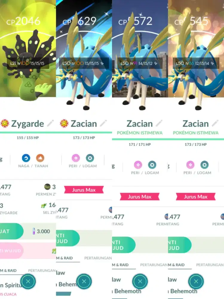 Jual akun pokemon go lv 75 full spek