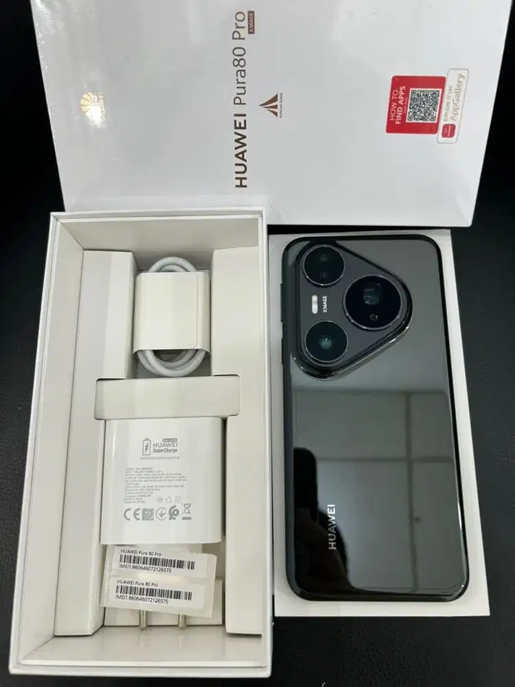 Huawei Pura 80 Pro 5G , Black , 12/512GB Resmi