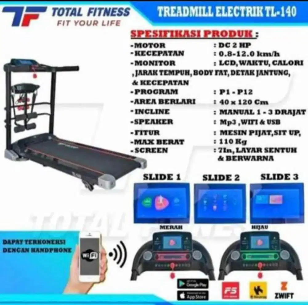 TREADMILL ELEKTRIK TL 140