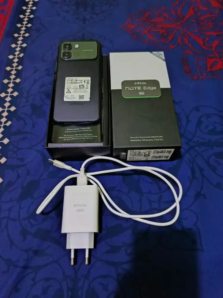 Infinix Note Edge 5G+ RAM 8+8/256GB Fullset Garansi Aktif 15-02-2027