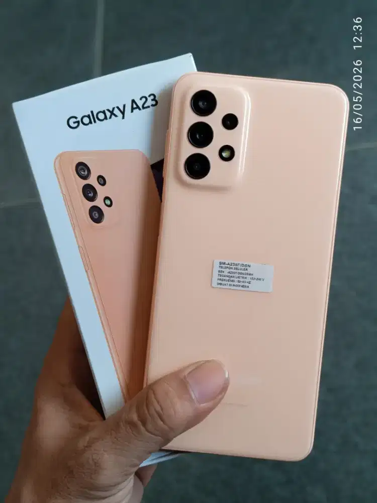 SAMSUNG GALAXY A23 6/128 FULLSET WARNA PEACH | PRELOVED
