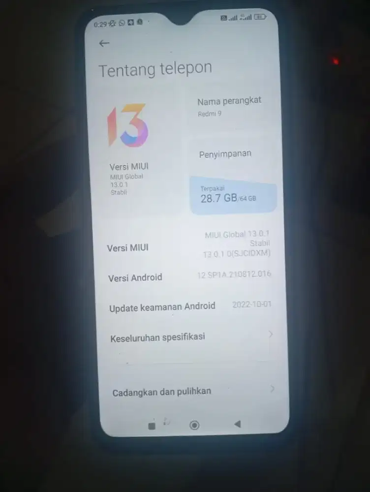 Redmi 9  ram 4/64