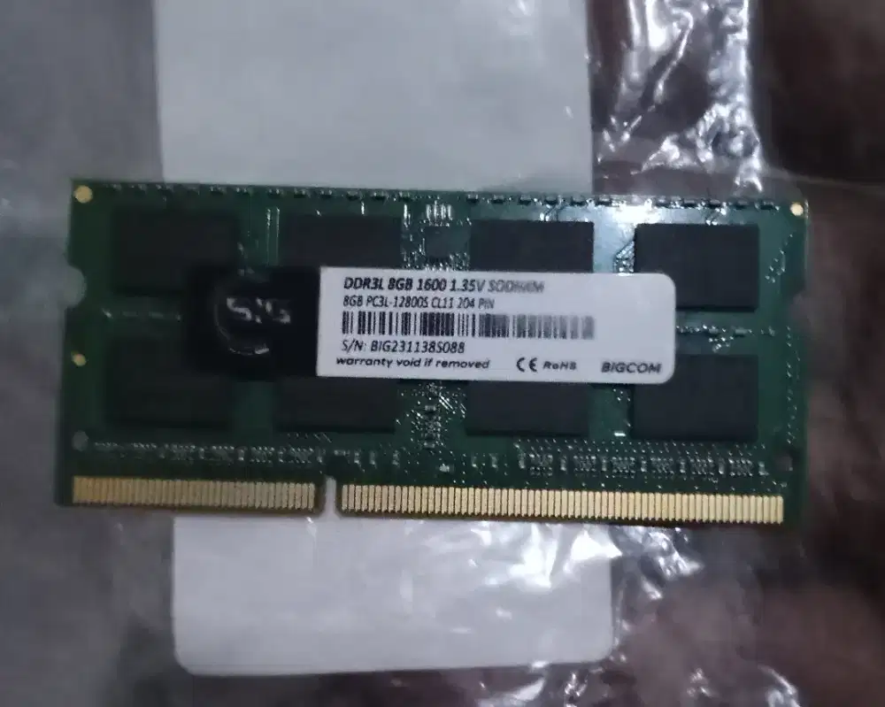 Ram Soddim DDR3 8gb NonL PC12800