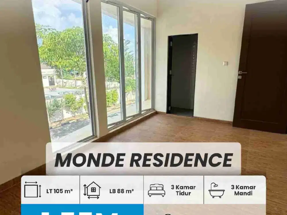 DIJUAL RUMAH BARU THE MONDE RESIDENCE, PASIR PUTIH, BATAM CENTER