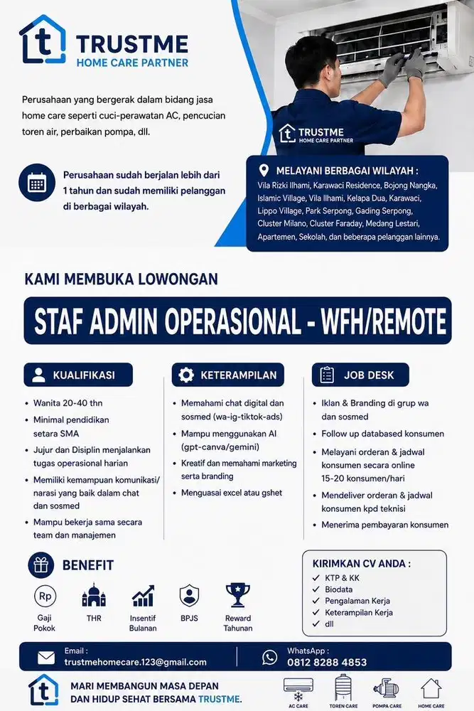 LOKER ADMIN MARKETING KERJA WORK FROM HOME (REMOTE)