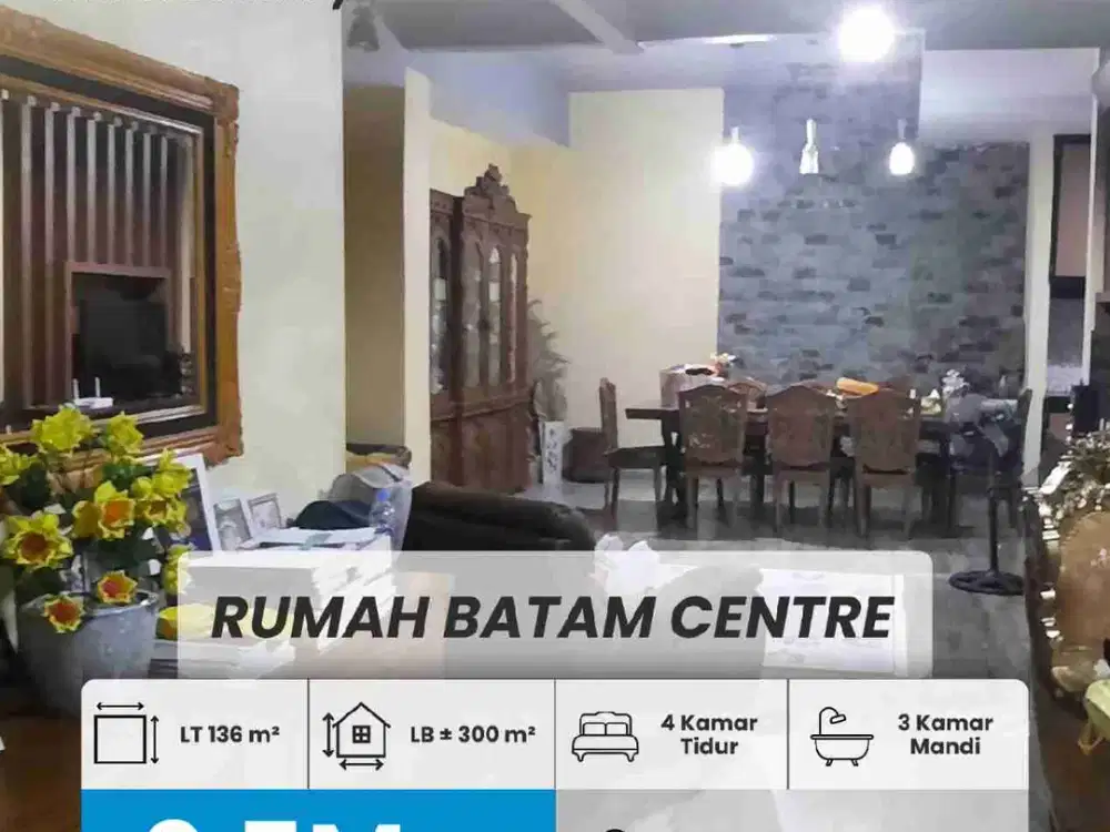 DIJUAL RUMAH 3'LANTAI BATAM CENTER