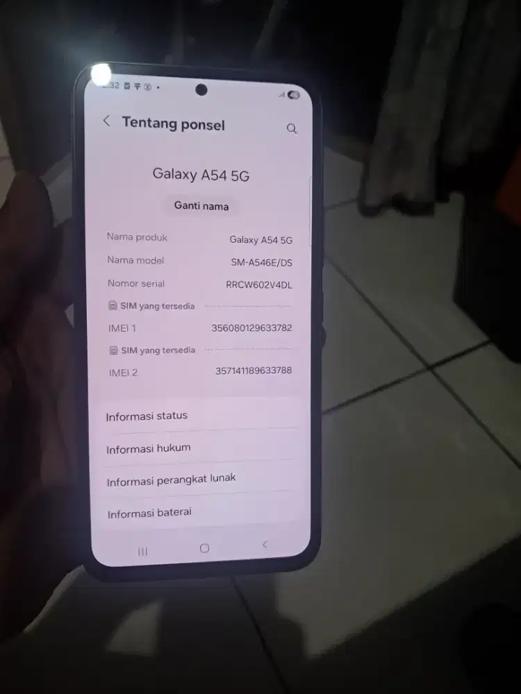 Samsung a54 5g ram 8/256 fulset