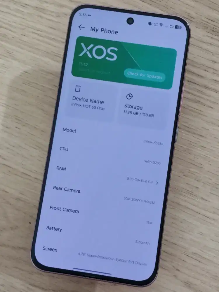Infinix Hot 60 Pro Plus, camera Sony IMX882