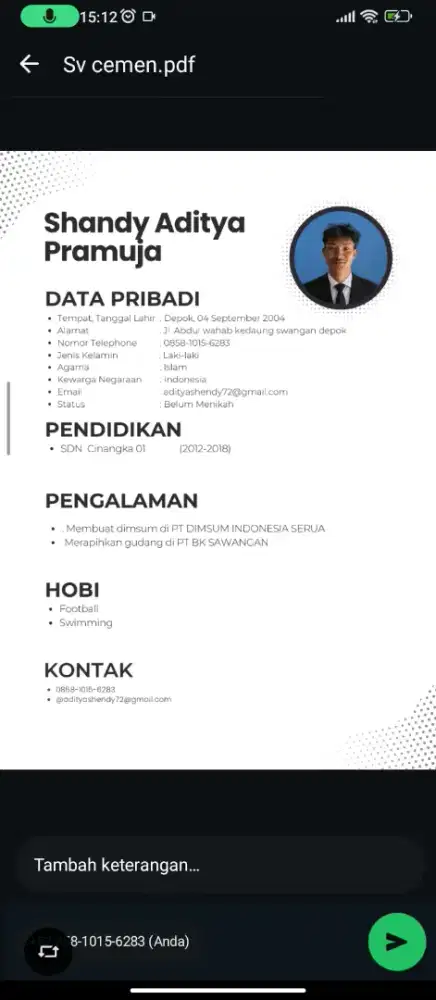 SAYA INGIN MENCARI PEKERJAAN LOKASI DEPOK