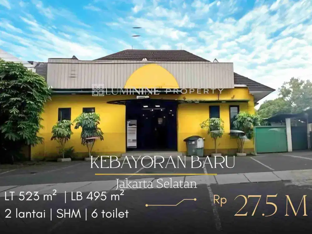 DIJUAL CEPAATTT!!  BANGUNAN RUMAH KOMERSIL UNTUK USAHA SALON,PINGGIR JALAN RAYA KEBAYORAN BARU JAKSEL,BEST DEAL!