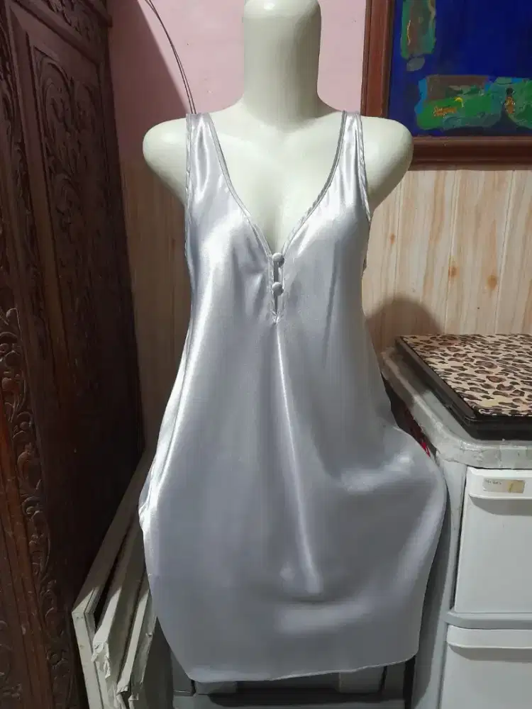 Tanktop mini dress satin Ld 90