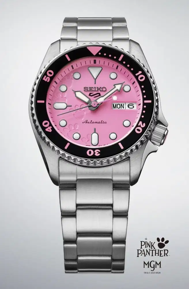 Seiko 5 Sports Pink Panther Limited Edition - Seri Cantik 7XXX Fullset