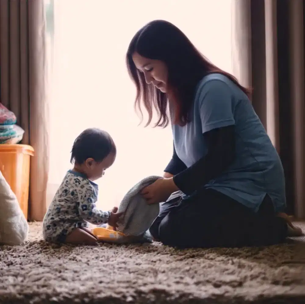 Nanny semi ART menginap bayi baru lahir
