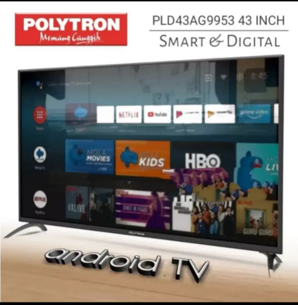 Obral: Led TV 43 Polytron Android Digital TV, Baru, Garansi Resmi & TT